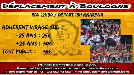 DEPLACEMENT BOULOGNE