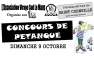 Concours de pétanque