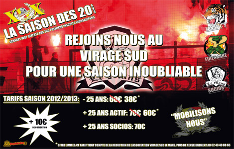 Abonnement saison 2012-2013