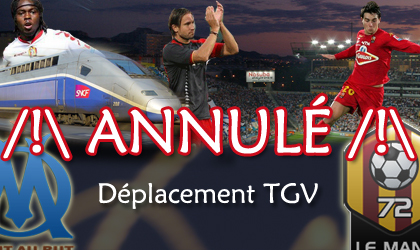 Déplacement en TGV annulé
